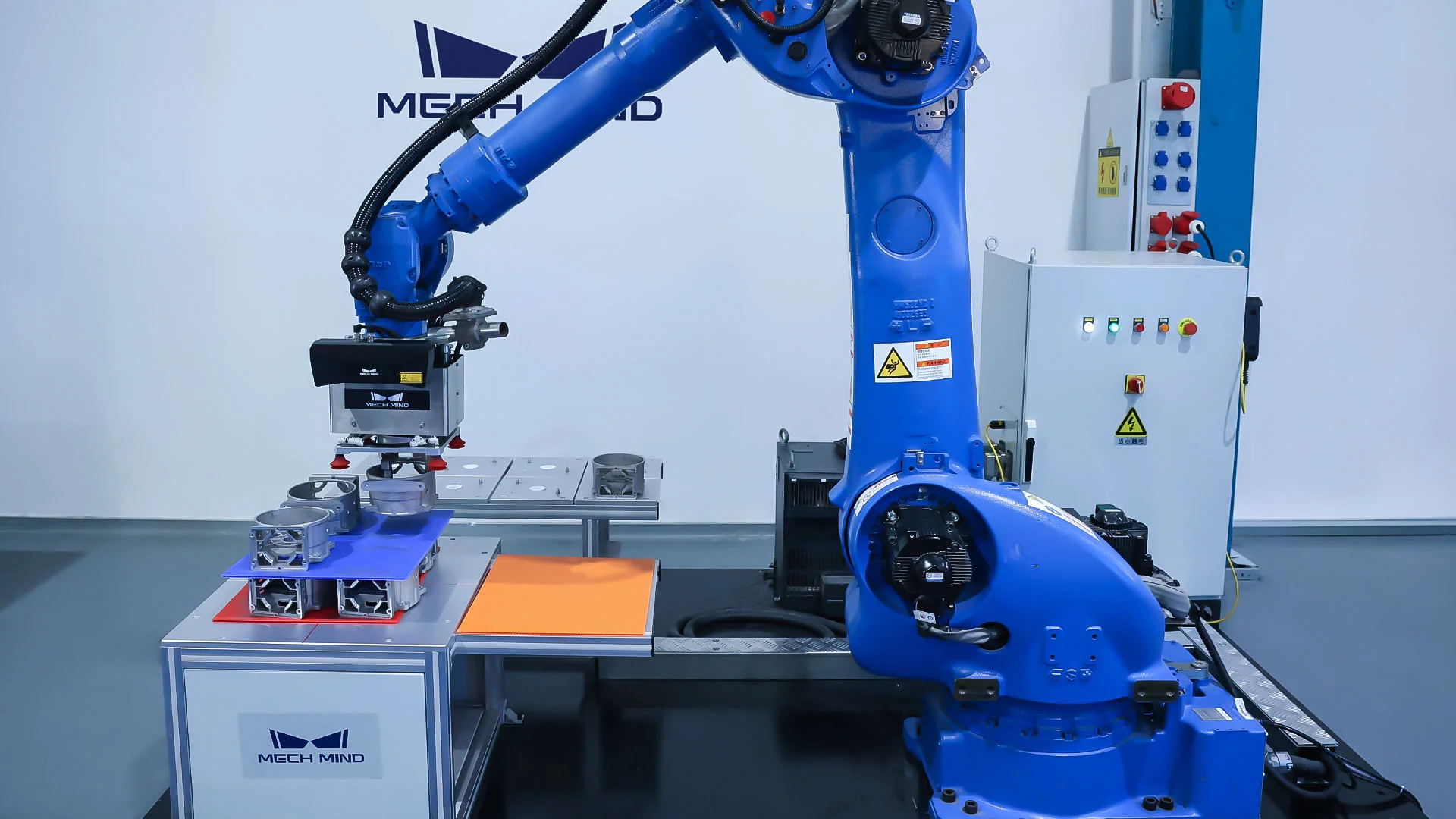 智能机器人应用-3D视觉引导电机壳体抓取上料