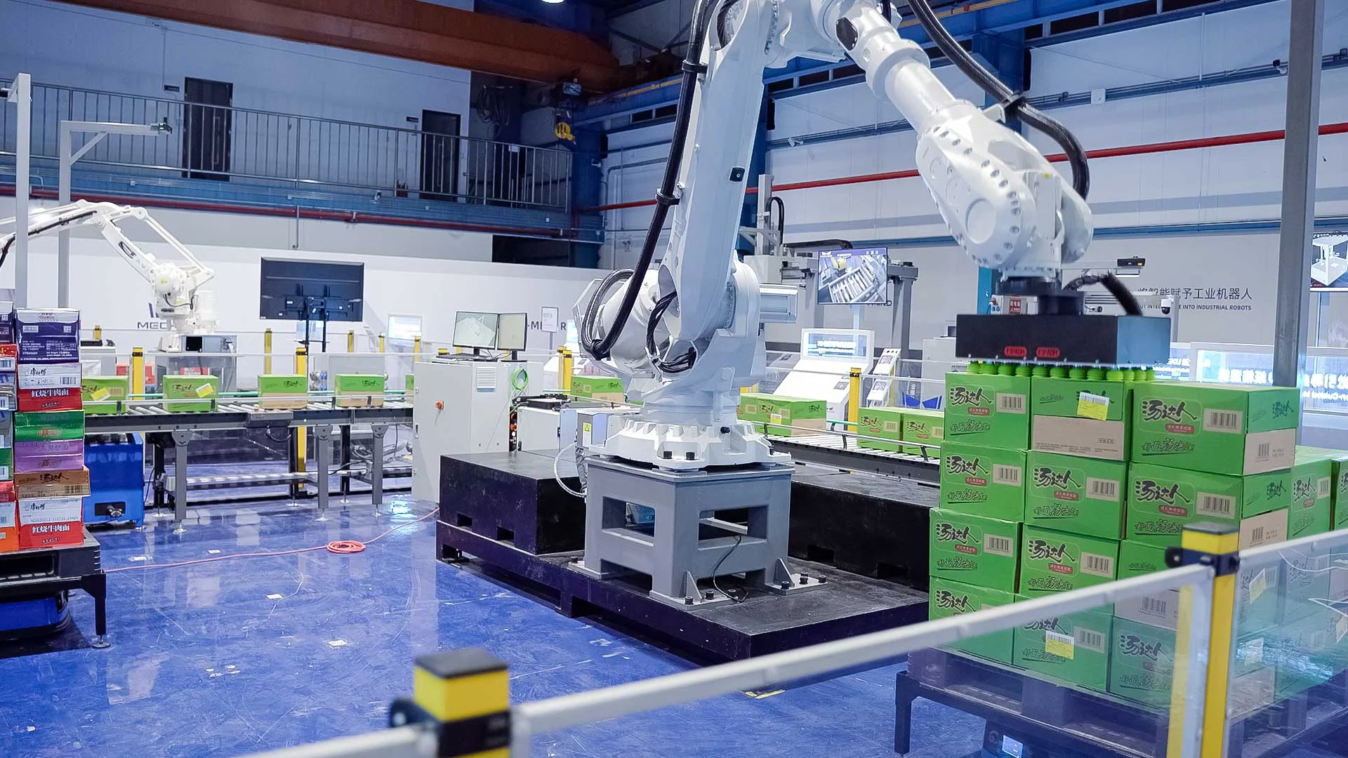 智能机器人应用-3D视觉引导单SKU纸箱多拆