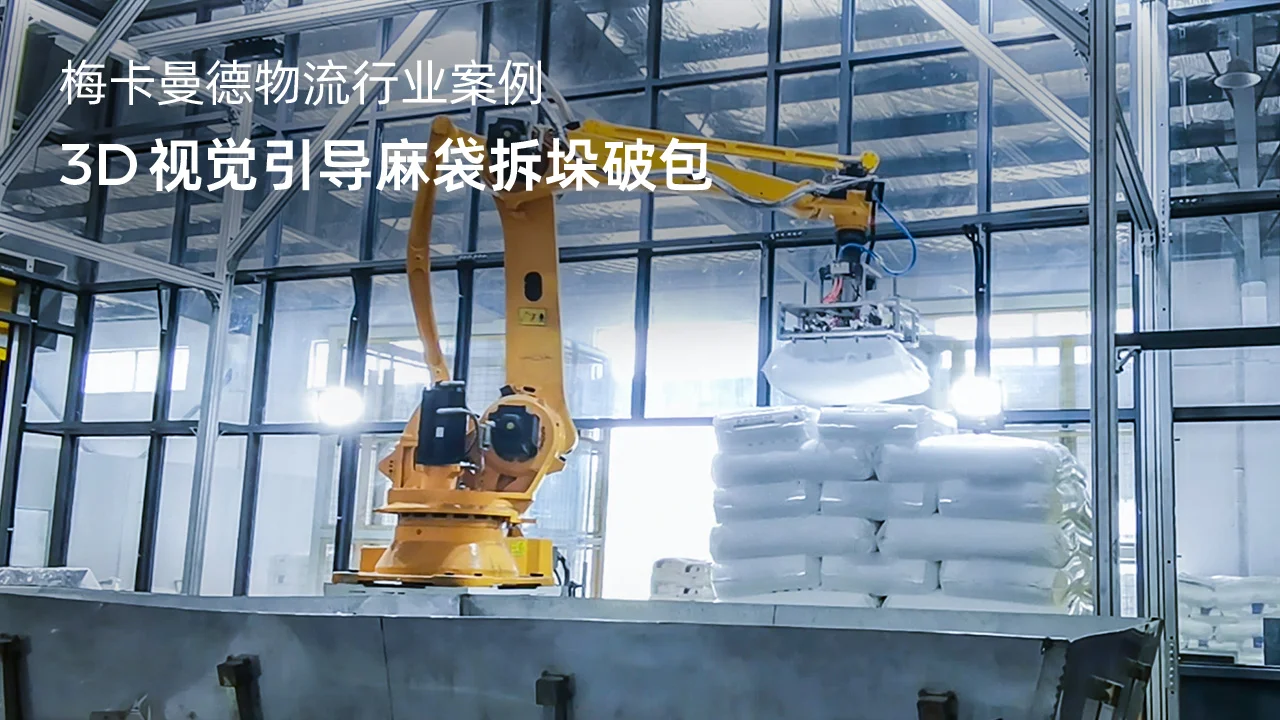 3D 视觉引导麻袋拆垛破包