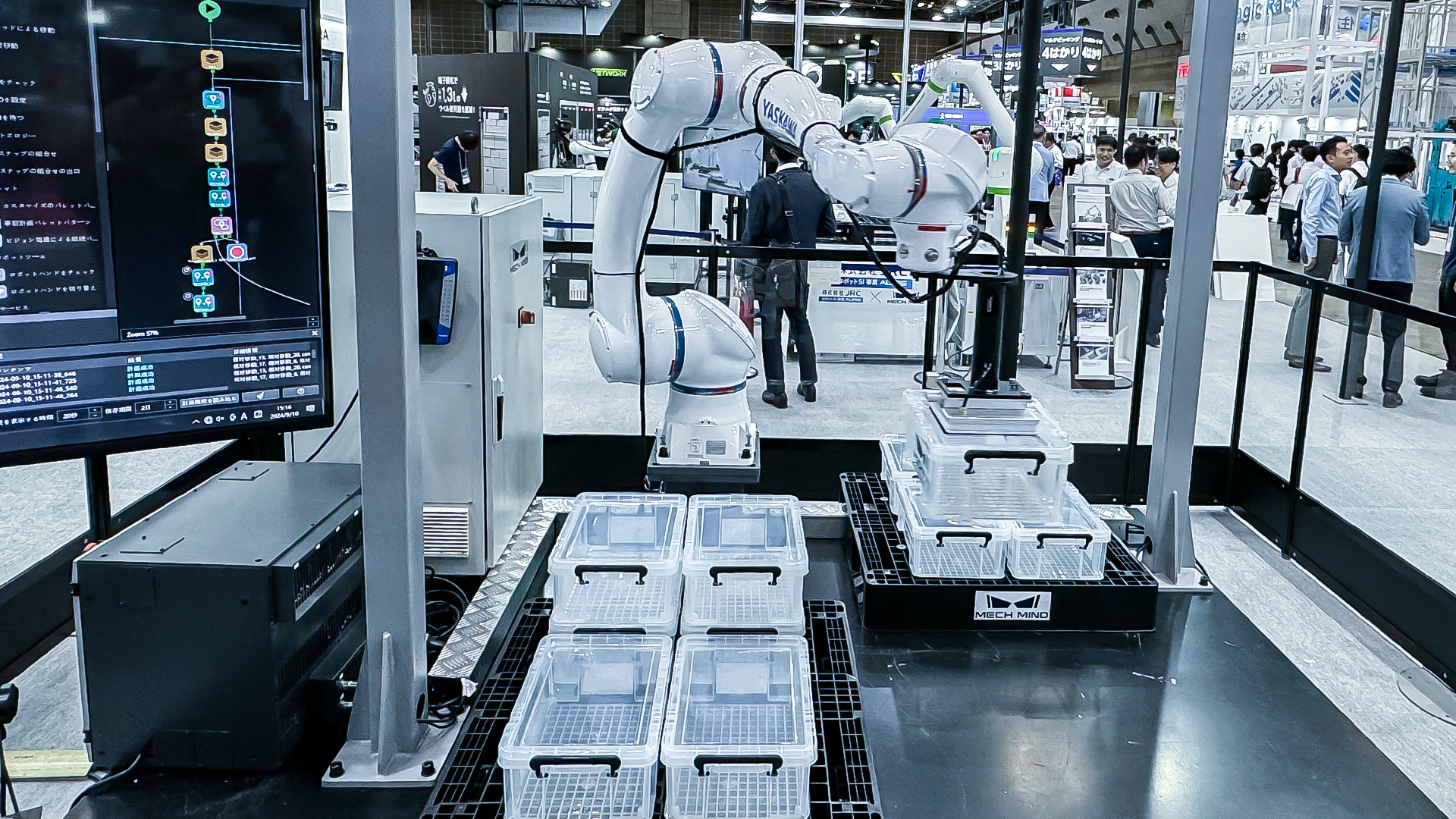 智能机器人应用-AI+3D视觉引导透明周转箱拆码垛