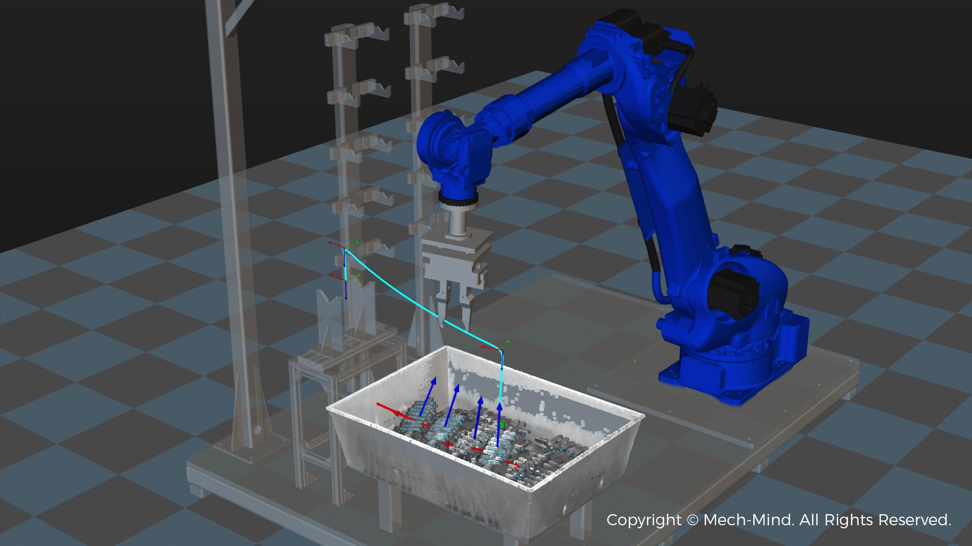 解决方案 | 3D视觉引导轴棒类工件上下料