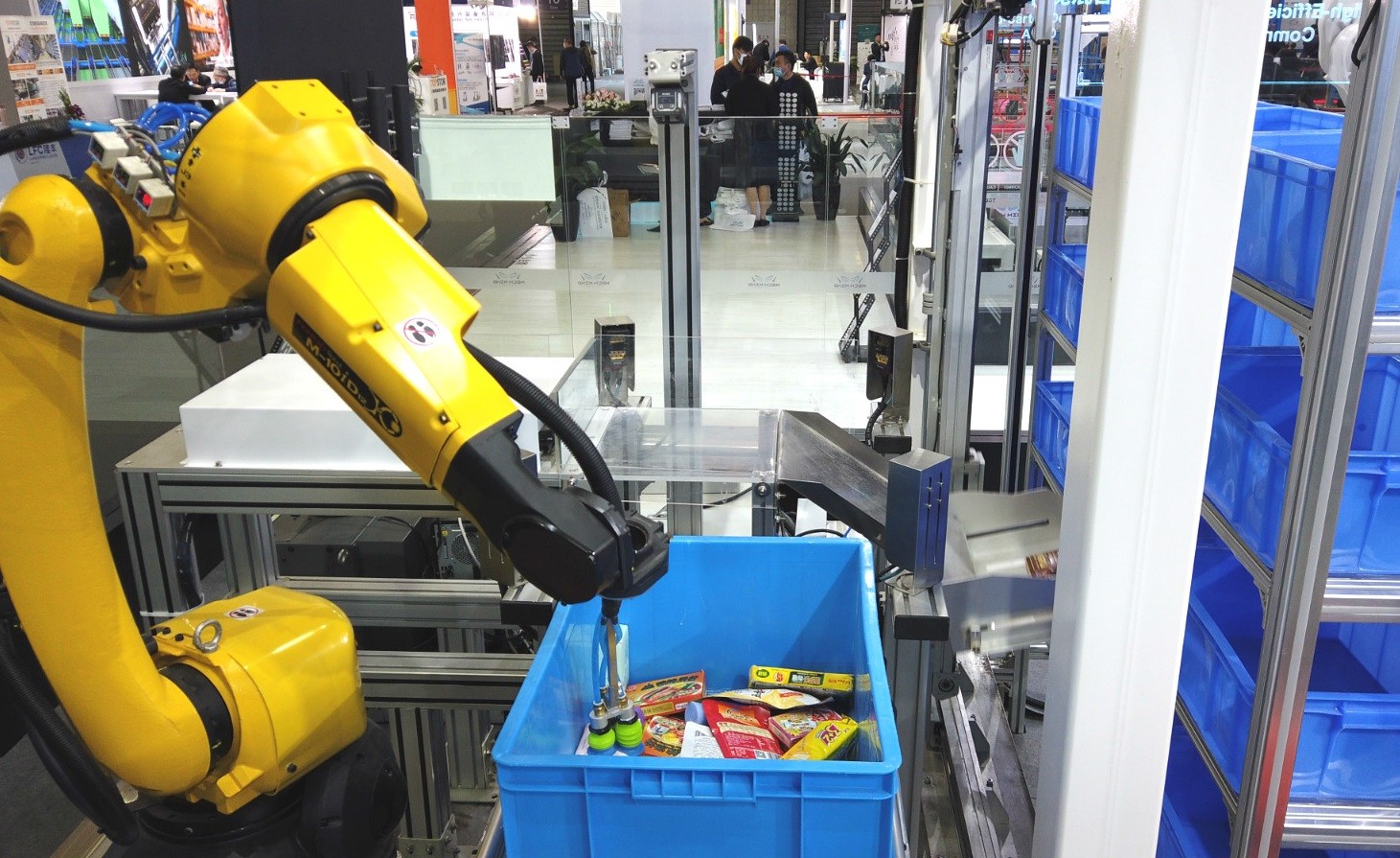 CeMAT展会现场 | 梅卡曼德货品播种、混拆混码等方案引领物流行业新方向