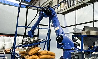 AI视觉引导麻袋拆垛 | 某大型化工厂