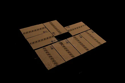 紧密贴合的纸箱