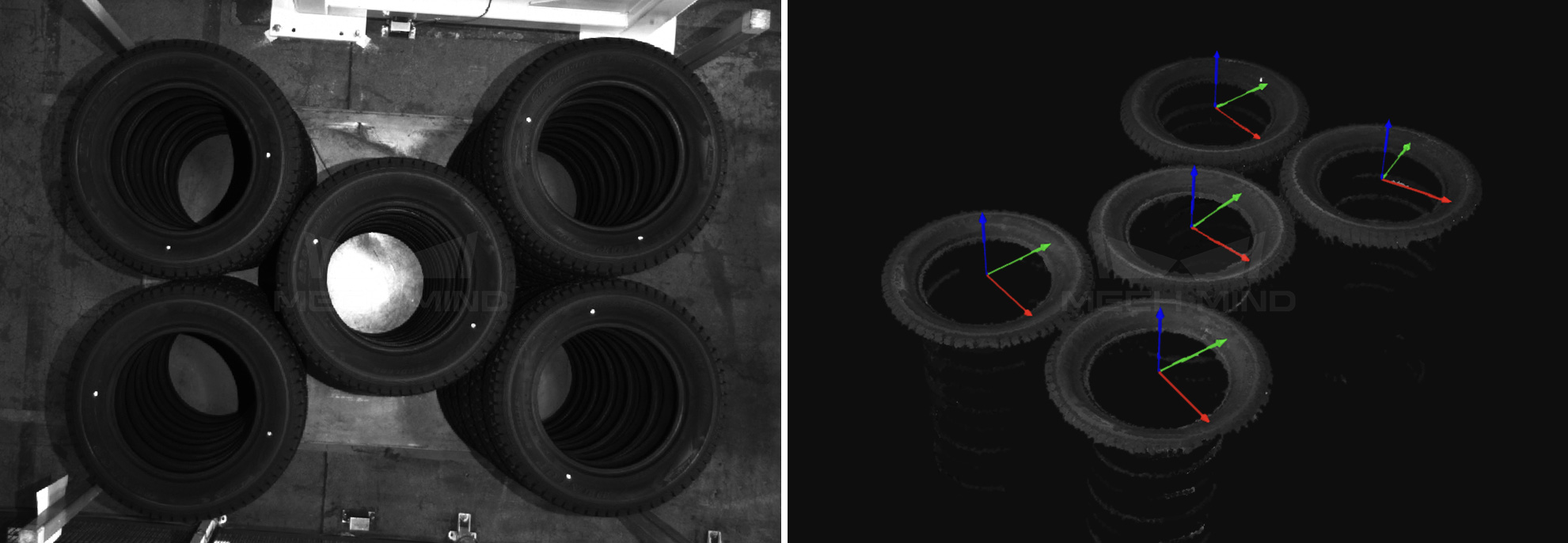 3D视觉引导轮胎拆垛 | 某大型橡胶企业