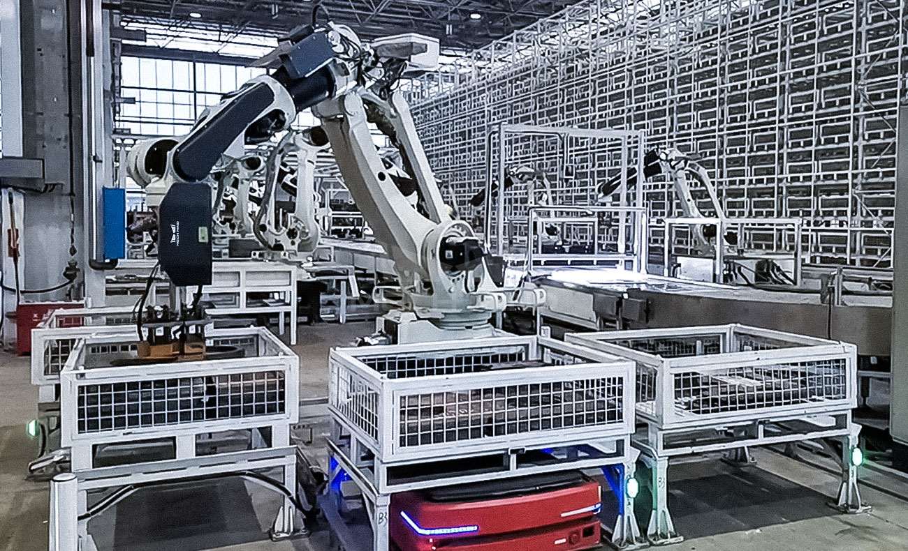 AI视觉引导中小板件抓取上料 | 某工程机械巨头