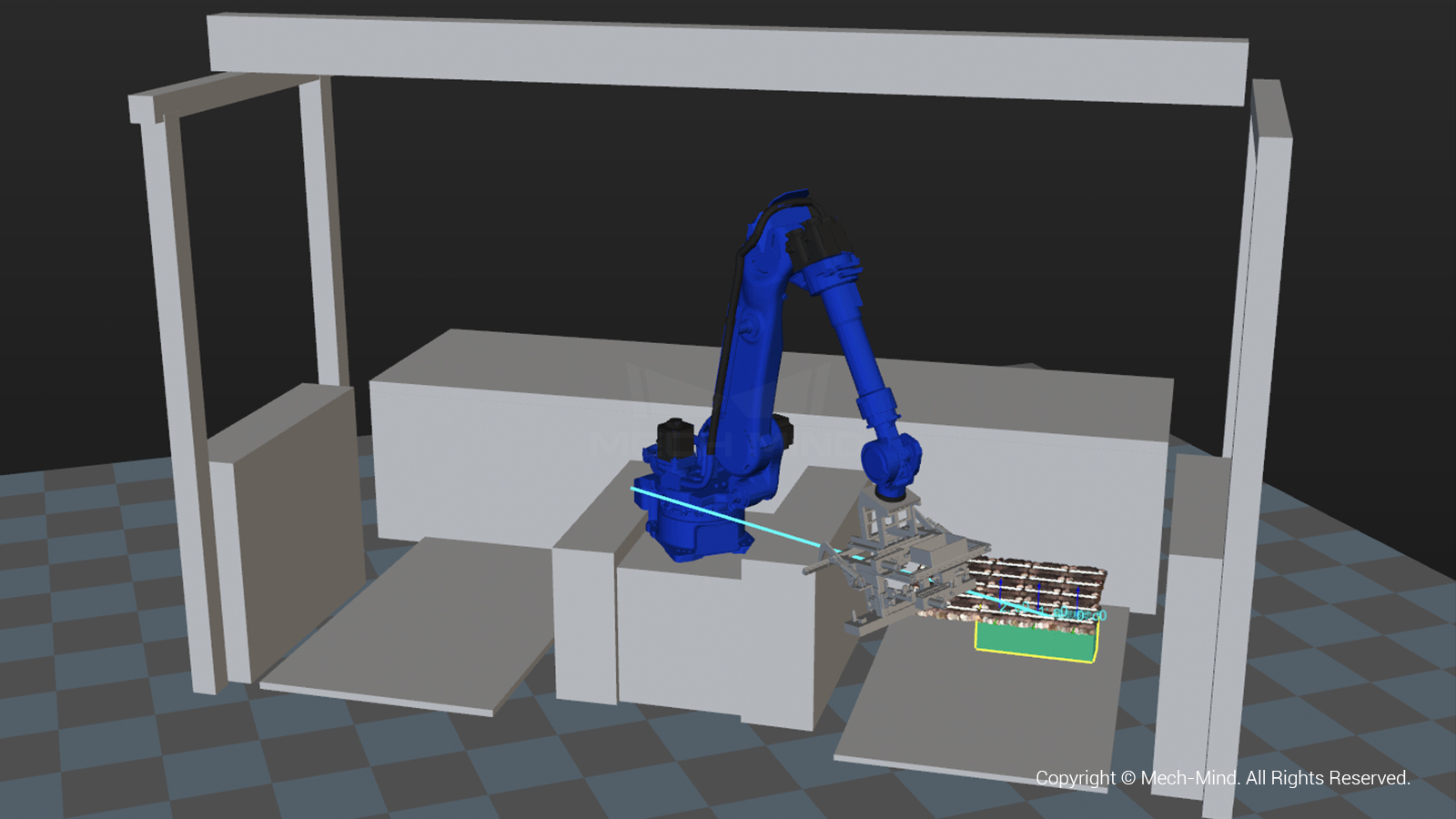 应用案例分享 | 3D视觉引导汽车铅蓄电池自动化拆垛