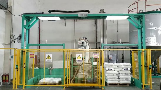 AI视觉引导麻袋拆垛|某大型化工厂