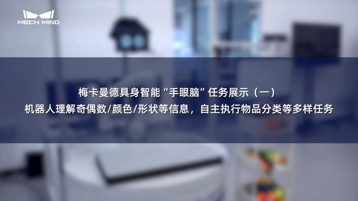 梅卡曼德具身智能“眼脑手”任务展示(一)